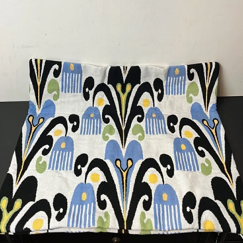 Williams Sonoma Outdoor Sunbrella Sofia Ikat pillow cover